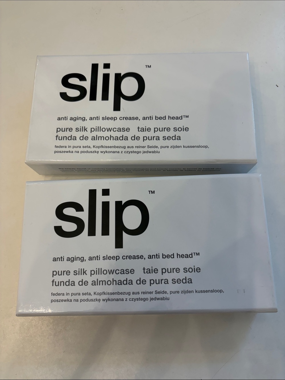 slip White Pure Silk Pillowcase SET - White ($150 if two; $85 each if one)
